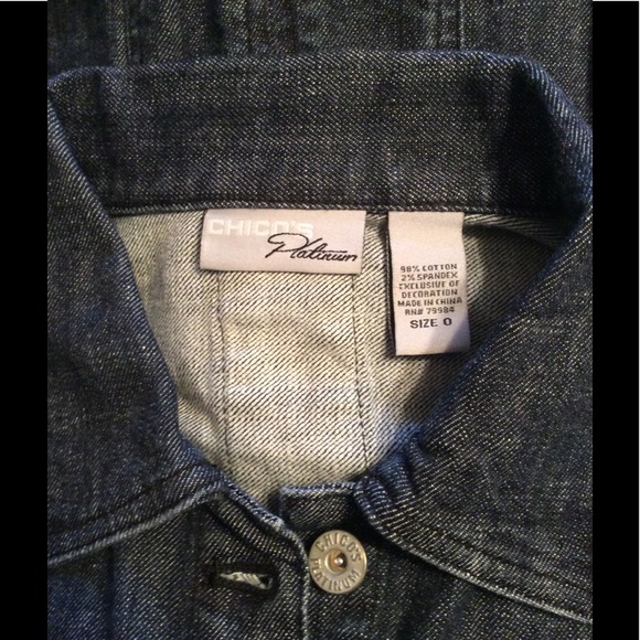 CHICO DENIM VEST TO WEAR WITH ANYTHING.SIZE SMALL - Picture 6 of 8